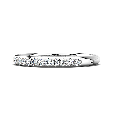 Rene Straight Wedding Ring with Natural Diamonds 0.2ct Total Weight
