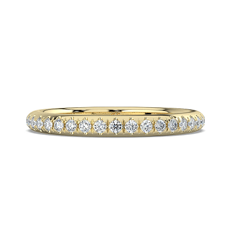 Rene Straight Wedding Ring with Natural Diamonds 0.2ct Total Weight