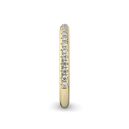 Rene Straight Wedding Ring with Natural Diamonds 0.2ct Total Weight