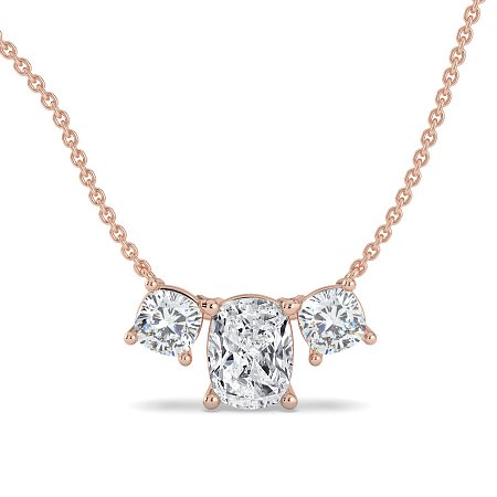 Trilogy Pendant with attached chain