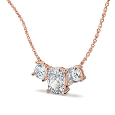 Trilogy Pendant with attached chain