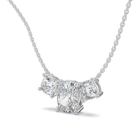 Trilogy Pendant with attached chain