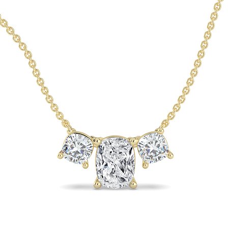 Trilogy Pendant with attached chain