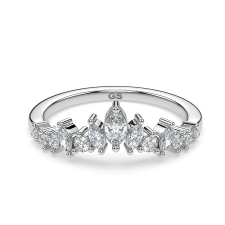 GSD Marquise Round Wedding Ring