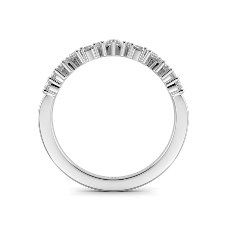Marquise Round Natural Diamond Wedding Ring 0.30cts Total Weight