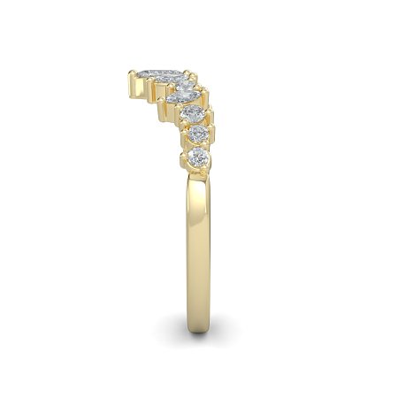 GSD Marquise Round Wedding Ring