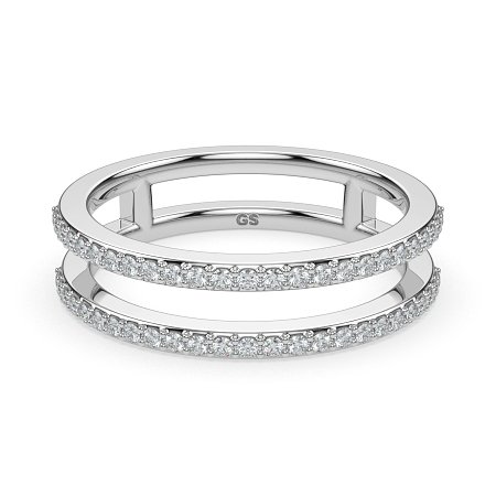 Split Double Band Wedding Ring