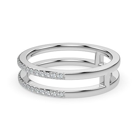 Split Double Band Wedding Ring
