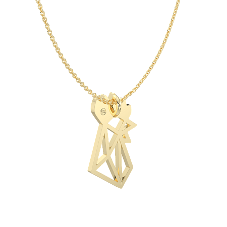 Rooster Pendant featuring 10 Natural Citrine stones