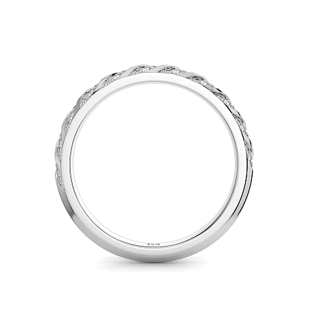 Angeli Twirling Natural Diamond Wedding Ring 0.10cts Total Weight