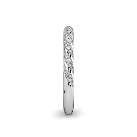 Angeli Twirling Natural Diamond Wedding Ring 0.10cts Total Weight
