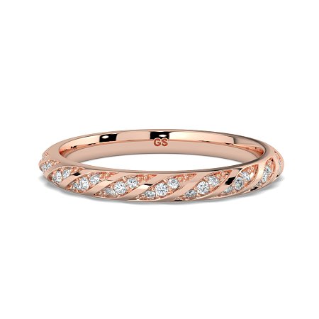 Angeli Twirling Diamond Wedding Ring