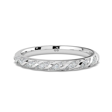 Angeli Twirling Diamond Wedding Ring