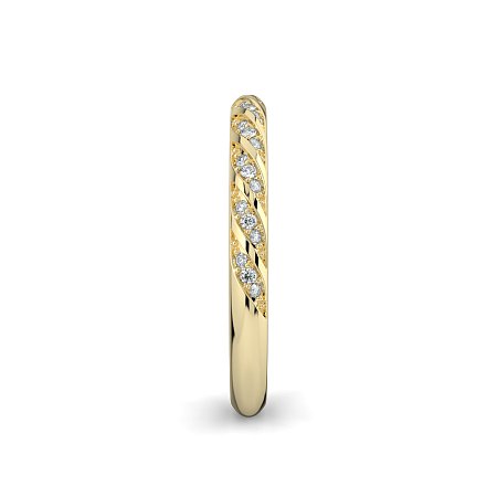 Angeli Twirling Diamond Wedding Ring