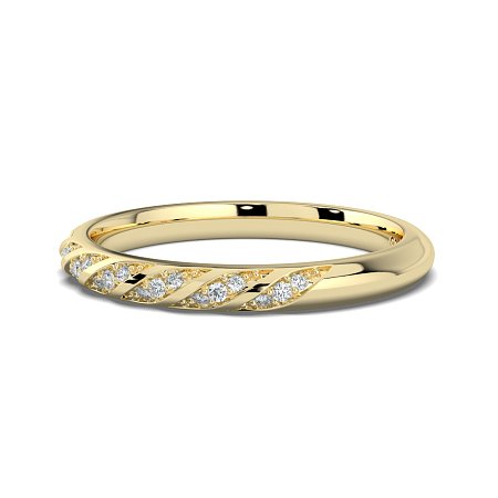 Angeli Twirling Diamond Wedding Ring