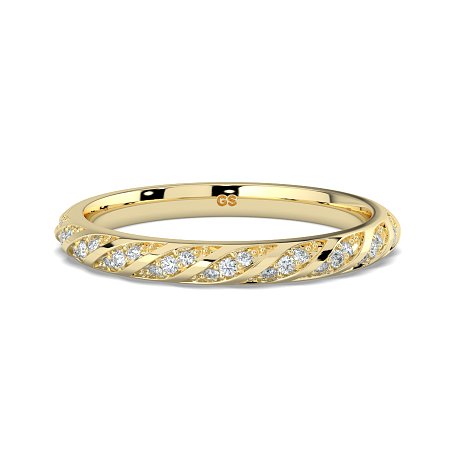 Angeli Twirling Diamond Wedding Ring
