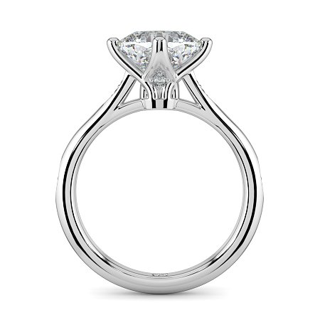 Tulip with Leaf- shaped Beads Side Stones