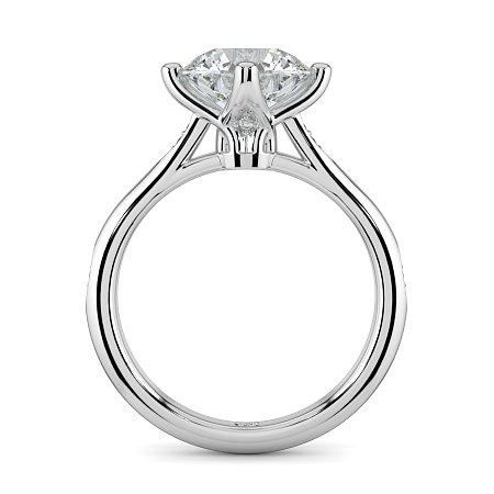 Tulip with Leaf-Shaped Beads Side Stones