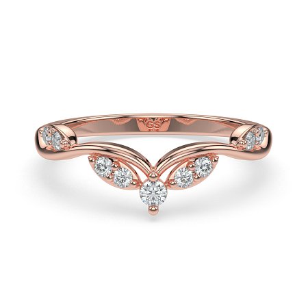 Leaf-Marqui Shaped Wedding Ring