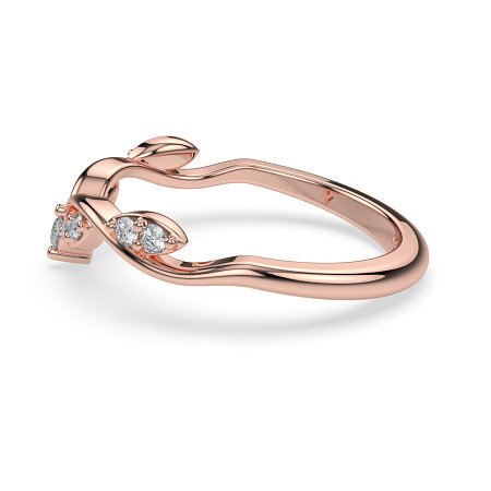 Leaf-Marqui Shaped Wedding Ring