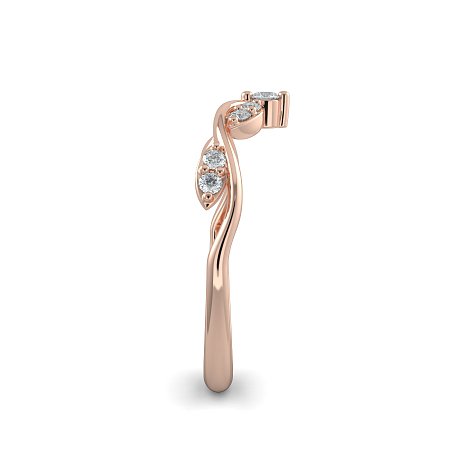 Leaf-Marqui Shaped Wedding Ring