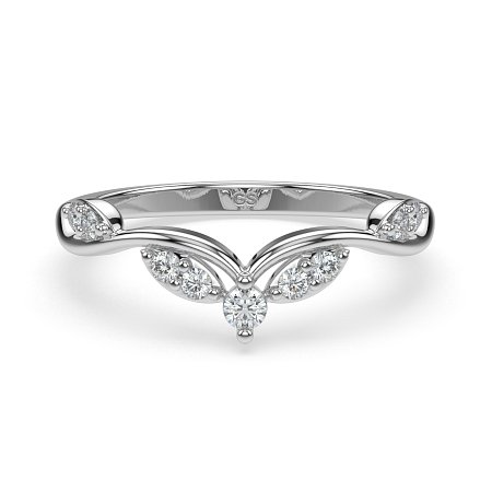 Leaf-Marqui Shaped Wedding Ring