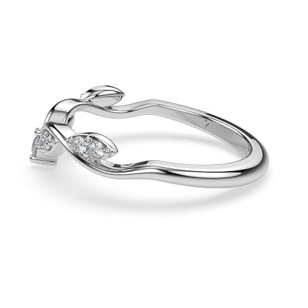 Leaf-Marqui Shaped Wedding Ring