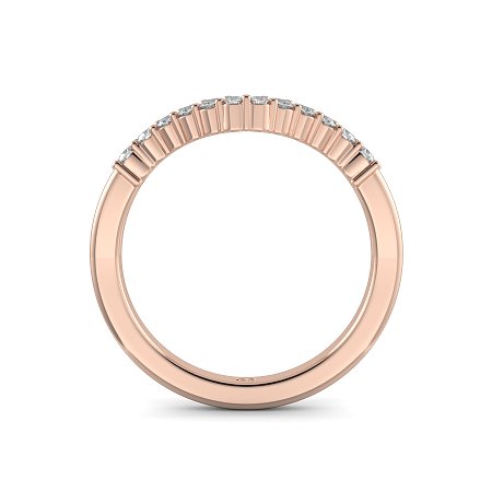 Split V-Shaped Claw Set Wedding Ring