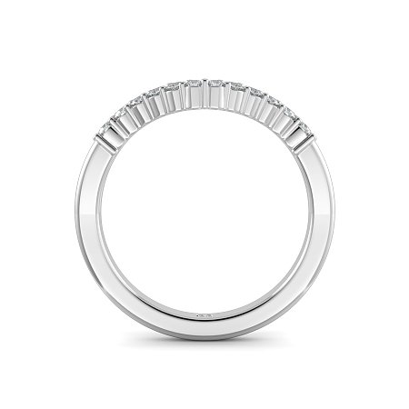 Split V-Shaped Claw Set Wedding Ring