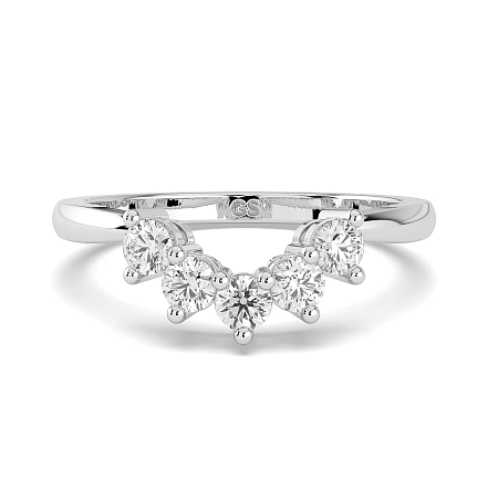 Fitted Natural Diamond Wedding Ring 0.26cts Total Weight