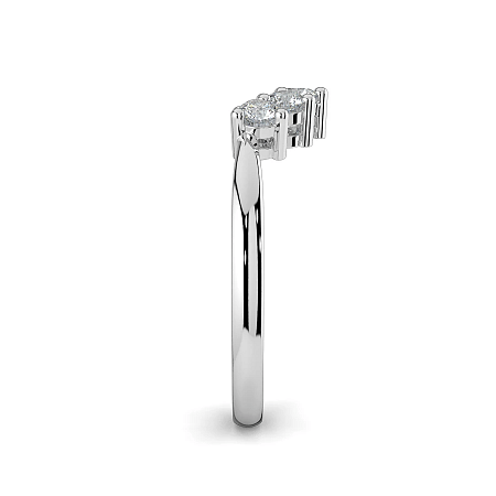 Fitted Natural Diamond Wedding Ring 0.26cts Total Weight