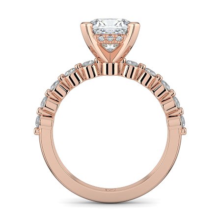 Cara with Hidden Halo and floating side stones