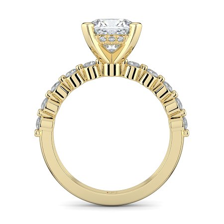 Cara with Hidden Halo and floating side stones