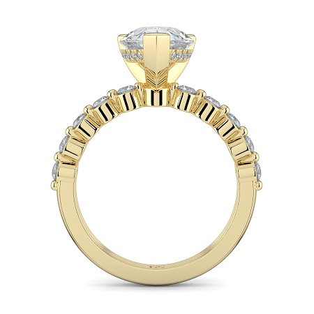 Cara with Hidden Halo and floating side stones