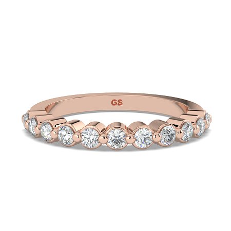 Cara Floating Diamond Wedding Ring