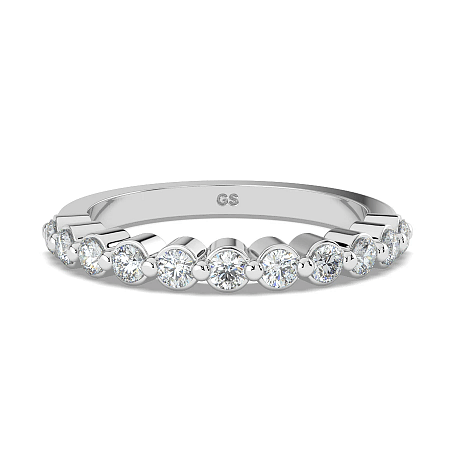 Cara Floating Wedding Ring with Natural Diamonds 0.35ct Total Weight
