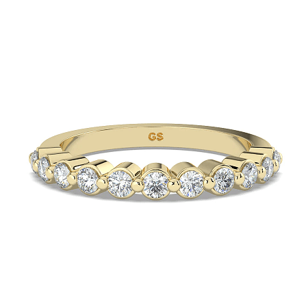 Cara Floating Wedding Ring with Natural Diamonds 0.35ct Total Weight