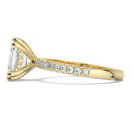 Ariel Side Stones Ring with IGI LG Diamonds 1.8cts Total Weight