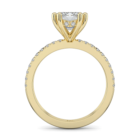 Ariel Side Stones Ring with IGI LG Diamonds 1.8cts Total Weight