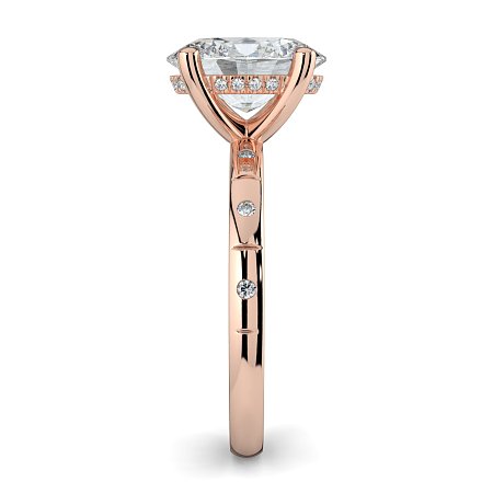 Ariel with Hammer set Diamonds on Band