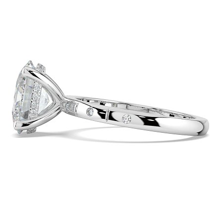 Ariel with Hammer set Diamonds on Band