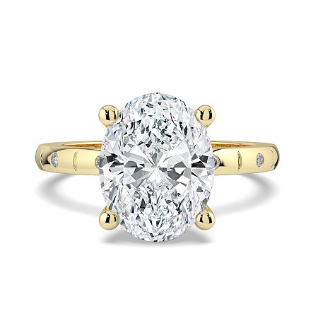 Ariel with Hammer set Diamonds on Band