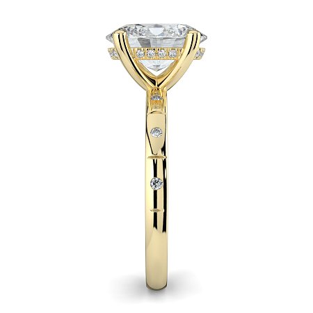 Ariel with Hammer set Diamonds on Band