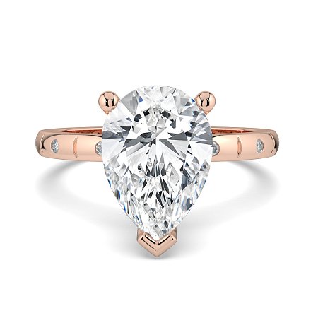 Ariel with Hammer set Diamonds on Band