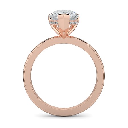 Ariel with Hammer set Diamonds on Band