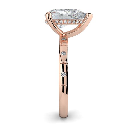 Ariel with Hammer set Diamonds on Band