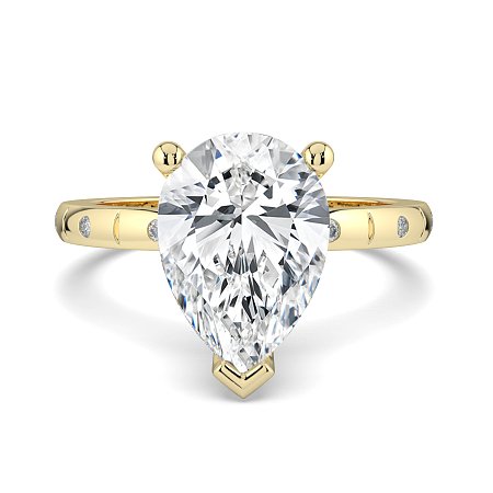 Ariel with Hammer set Diamonds on Band