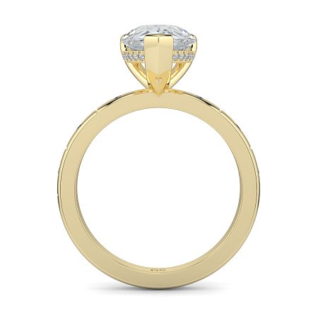 Ariel with Hammer set Diamonds on Band