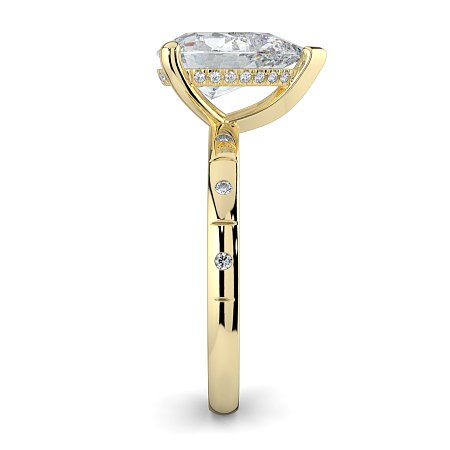 Ariel with Hammer set Diamonds on Band