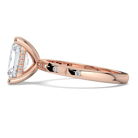 Ariel with Hammer set Diamonds on Band